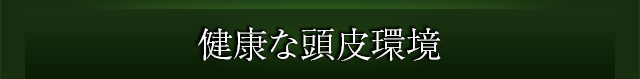 健康な頭皮環境