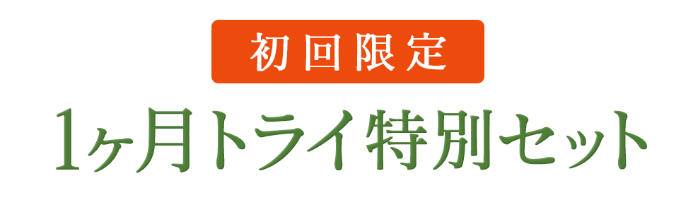 初回限定セット 1ヶ月トライ特別セット