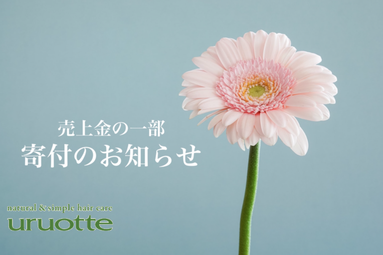 売上金の一部を寄付いたしました